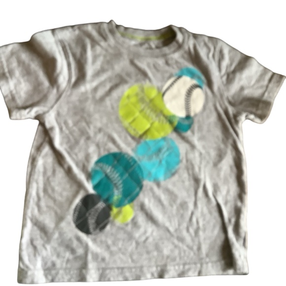 Boy's 4T Jumping Beans Gray Graphic Tee and Black Cargo Pants Set - Picture 3 of 8